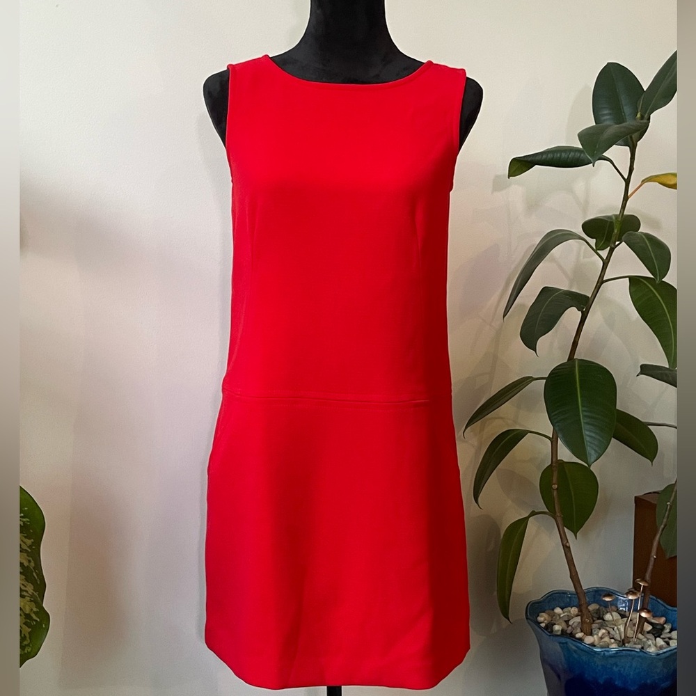 NWT Ann Taylor LOFT Red Shift Dress Size 2 – Mod 1960s Style